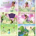 thumbnail image 2 of Princess Tiana Backdrop for Birthday Party Supplies Purple Photo Backgrounds Princess and The Frog Birthday Theme Baby Shower Banner, 2 of 2