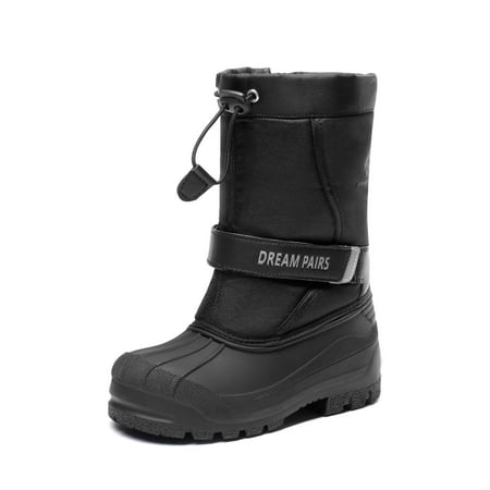 

Dream Pairs Big Kid Kamick Black Mid Calf Waterproof Winter Snow Boots Size 6 M US Big Kid