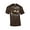 Brown, variant on Moose Wilderness Moonlight & Mountains Short Sleeve T-shirt-Black-Large