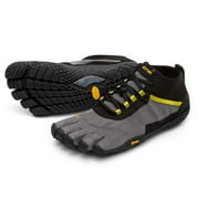 Vibram FiveFingers Women's V-Trek Trail Hiking Shoes (Black/Grey/Citronelle), Size 7-7.5, US 37 EU, 22.5 CM