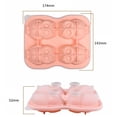 thumbnail image 6 of Silicone Owl Ice Tray Silicone Owl Ice Cube Mold with Funnel Lid 4 Grids for Whiskey Cocktails Drinks Novelty Animal-shaped Ice Cubes Easy Release, 6 of 8