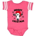 thumbnail image 3 of Inktastic Moooy Christmas with Cute Holstein Cow and Snowflakes Boys or Girls Baby Bodysuit, 3 of 5