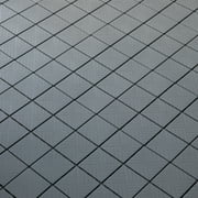 Gray Interlocking Garden Path Tiles Outdoor Flooring Decorative Floor Grass Paver, Pack of 5