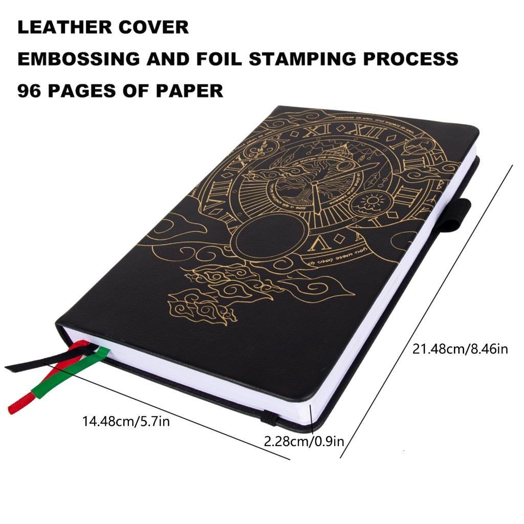 Academic Planner Notepads Leather Notebook Weekly Monthly Planner Appointment Diary Journal Notebook, 120gsm, 200 Page
