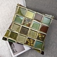 thumbnail image 7 of Olive Brown Gold and Beige Rectangles Design Pillowcase, 7 of 7