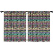 Blackout Kids Curtains,Colorful Ethnic Pattern Childrens Insulated Curtains Set Of 2,Bedroom Essentials,Toddler Room Decor 42x54in(106x137cm)