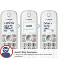 thumbnail image 4 of Panasonic KX-TGD83x Series DECT 6.0 Corded Cordless Phone System with Answering Machine, 3-Handset, White, 4 of 6