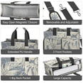 thumbnail image 4 of Floral Canvas Tote Bag for Women with Compartments, Large Cute Flower Teacher Student Shoulder Bag Nurse Purses Crossbody Bags Work Laptop Book Bag Satchels Handbags, 4 of 6