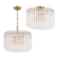 thumbnail image 4 of Crystorama Lighting Group LOF-5005-PN_CEILING Lofton 5 Light 18" Wide Semi-Flush Drum, 4 of 7