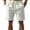 White, variant on Mens Cotton Linen Shorts Casual Stretch Hiking Shorts with Pockets Loose Fit Golf Drawstring Waist Sweatpant Summer Beach Outfits