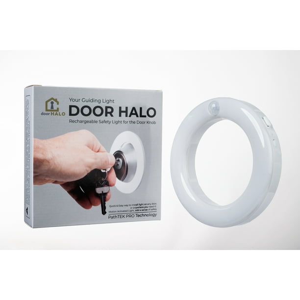 DOOR HALO RECHARGERABLE MOTION SENSOR LED LIGHT RING TO IILUMINATE YOUR