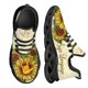 thumbnail image 1 of Zapatillas planas informales con diseño de girasoles y lenguaje de señas, cómodas y ligeras para correr en Kint para mujer, 1 of 6