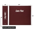 thumbnail image 3 of Carstens 4-Inch Heavy Duty 3-Ring Binder for Medical Care Plans - Side Opening, Wine, 3 of 5