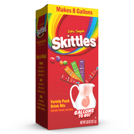 Skittles 8ct Variety Pack 1-gallon stick
