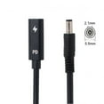 thumbnail image 3 of FVH Type C USB-C Female Input to DC 5.5*2.1mm Power PD Charge Cable fit for Laptop 18-20V, 3 of 7
