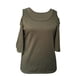 thumbnail image 3 of Las mujeres atractivas del hombro de manera remata,con cuello redondo Camiseta ocasional,tapas del verano de las mujeres,ocasional ahueca hacia fuera la camiseta,las mujeres cortos de la camiseta Macarena Las mujeres atractivas del hombro de manera remata, 3 of 8