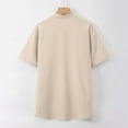 thumbnail image 5 of Women's T Shirts For Everyday Casual And Wear Classic Round Neck Button Shirt Basic Top For All Seasons Raglan Short Sleeve Shirt Women Exercise Tops Womens Top Women Compression Shirts Women Short, 5 of 6