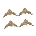thumbnail image 2 of 4 apliques de madera tallada para incrustaciones, apliques de madera tallados para bricolaje, para gabinete Estilo E, 2 of 8