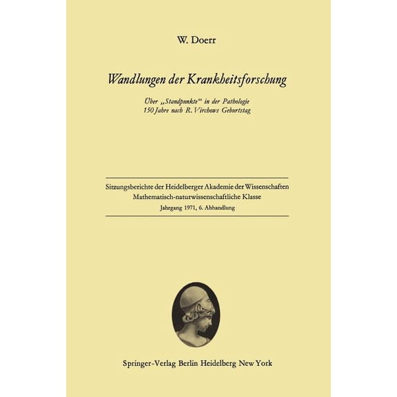 Wandlungen Der Krankheitsforschung: Ãber "Standpunkte" in Der Pathologie 150 Jahre Nach R. Virchows Geburtstag, (Paperback)