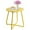 Yellow, variant on CERBIOR Metal Tray End Table, Round Accent Coffee Side Table, Anti-Rust and Waterproof Sofa Side Table for Living Room Bedroom Balcony (Yellow)