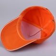 thumbnail image 3 of Penkiiy Baseball Cap Golf Dad Hat Adjustable Original Classic Low Profile Cotton Hat Unconstructed Plain Cap Men Women Free Size Orange, 3 of 4
