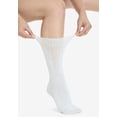 thumbnail image 2 of Comfort Choice Women's Plus Size 2-Pack Open Weave Extra Wide Socks, 2 of 6