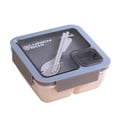 thumbnail image 2 of AMERTEER 850/1100ML Lunch Box Dust-proof Lid Compartment Design Students Portable Bento Case with Spoon Chopsticks Daily Use, 2 of 7