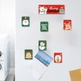 thumbnail image 1 of Fiudx Ofertas relámpago Pegatinas navideñas para refrigerador con ventosa magnética, decoración tridimensional para refrigerador con imán de Papá Noel, 1 of 6