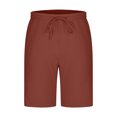 thumbnail image 4 of JIUKE Mens Shorts Summer 2025 Beach Vacation Fashion Drawstring Baggy Lightweight Solid Color Shorts, 4 of 6