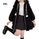 thumbnail image 3 of Minnieouse Sudadera con capucha con orejas de conejo, chaqueta con capucha de anime cálida y cómoda, aplicación amplia y agradable para la piel Prendas para la parte del cuerpo negro XL, 3 of 6