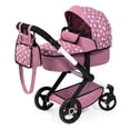 thumbnail image 1 of Cochecito para muñecas Bayer Xeo, color rosa, blanco y estrellas para muñecas de hasta 18 años, 1 of 5