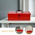 thumbnail image 3 of Raindrops Red Toolbox Tool Storage Case Iron 1Pack For Professional Users, 3 of 8