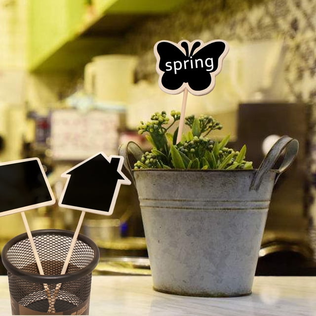 Small Blackboard Plant and Flower Decoration Small Plug-In Bill Board Plug-In