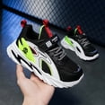 thumbnail image 5 of Boys' Summer Running Shoes Fashion Sport Print Lightweight Breathable Comfort Mesh Sneakers Green 13 Y-13.5 Y, 5 of 7