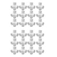 thumbnail image 1 of 24x 4Way 1/2 in Tee PVC Fitting Elbow - Build Heavy Duty PVC Furniture - PVC Half Inch Elbow Fittings, 1 of 8