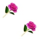 thumbnail image 1 of Rosas de porcelana chapadas en oro Bewildely 24K Color rosa 2piezas, 1 of 6