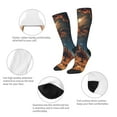 thumbnail image 2 of Bixox Cowboy Boots Under Starry Sky Patterned Men's and Women's Knee Socks High Socks Outdoor Sports Socks, 2 of 5