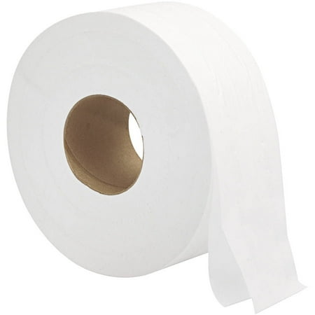 General Supply 2-Ply 9" Jumbo Roll Bath Tissue, White, (Pack of 12)
