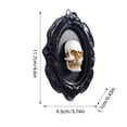 thumbnail image 3 of 2Pcs Halloween Decorations Unique Skeleton Photo Hanging Ornament, Skull Statue Frame Wall Decor 3D Resin Sculpture 4.6"X3.7" Halloween Decor, 3D Frame Wall Deocr Gothic, 3 of 3
