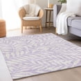 thumbnail image 4 of HomeRoots 671468 10 x 14 ft. Lavender & Ivory Floral Transitional Washable Machine Made Rectangle Area Rug with UV Protection, 4 of 7