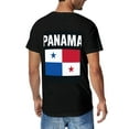 thumbnail image 2 of T-shirt Panama Flag  Soft Cotton Adult Heat-Transfer Graphic T-Shirt - 180g Breathable Fabric, Unisex Summer Casual Wear with Durable Heat-Printed Design, 2 of 9