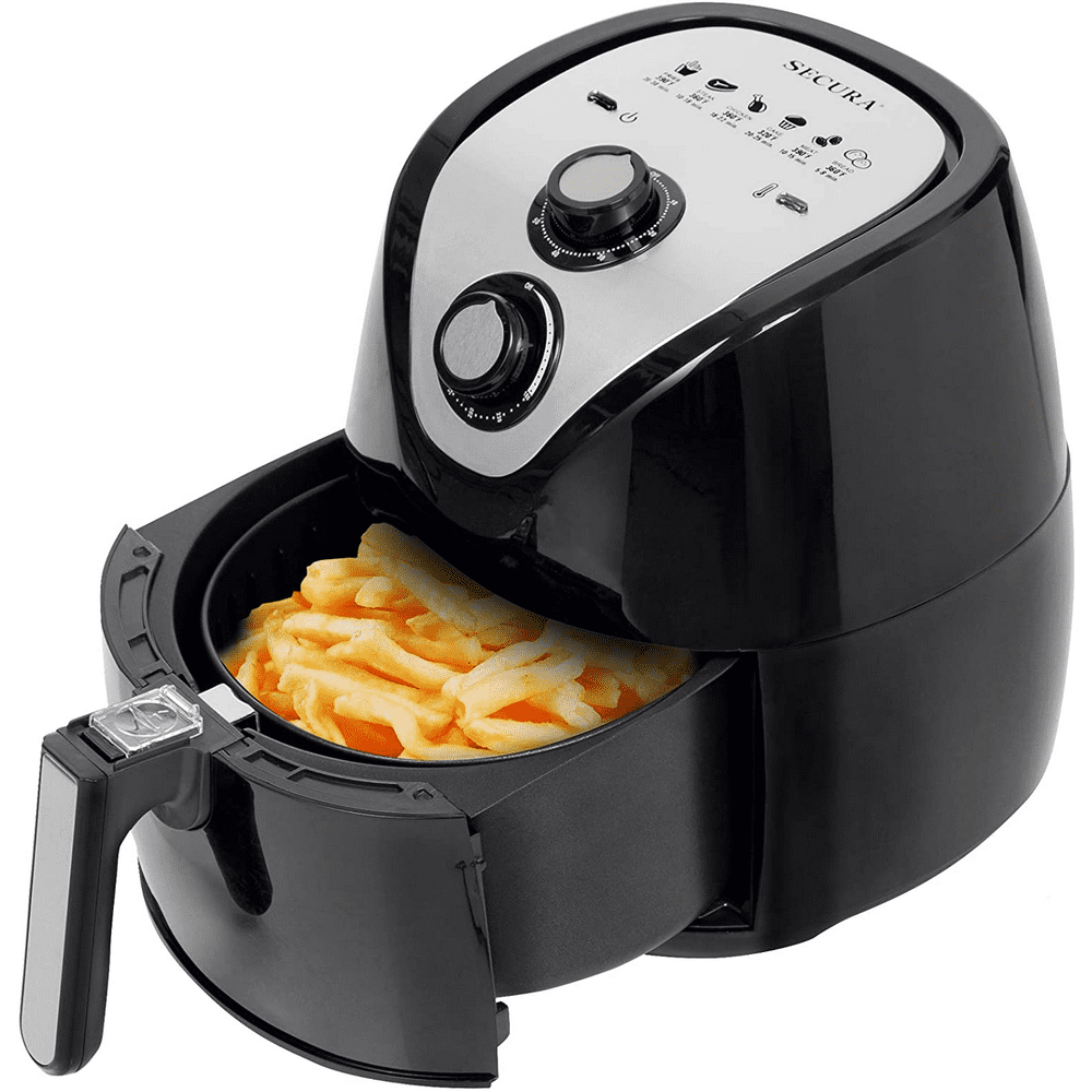 Secura Air Fryer 3.4Qt / 3.2L 1500Watt Electric Hot XL Air Fryers Oven Oil Free Nonstick Cooker
