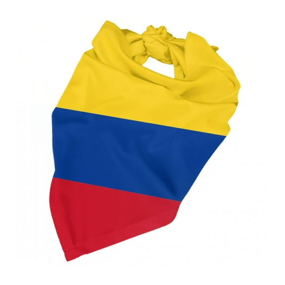 Colombia Flag Dog Bandana Pet Scarf Dog Party Supplies For Dogs Pet Accessories For Dog Lovers