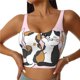 thumbnail image 1 of Balery Cute Cats Sujetadores deportivos con espalda cruzada para mujer, acolchados, sin costuras, de alto impacto, ideales para yoga, gimnasio, entrenamiento y fitness.-Small, 1 of 8