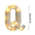 thumbnail image 2 of HaoXun LED Letter Lights Alphabet Lamp - ABS Plastic Marquee Letters with Built-in LED Lighting for Birthday Party Wedding Home Decorations, 2 of 6