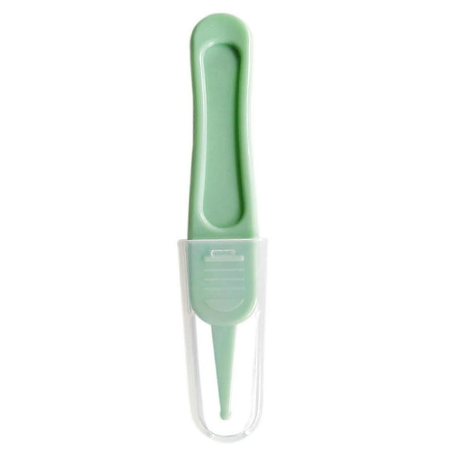 Baby Nasal Tweezer Baby Nose Cleaning Tweezer Round for Head Baby Nose Booger Pi yellow