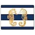 thumbnail image 3 of 4 Cala Home Premium Hardboard Placemats Table Mats, Nautical Seahorses, 3 of 3