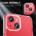 thumbnail image 5 of Dteck for iPhone 14 Plus Camera Lens Protector, for iPhone 14 Camera Lens Protector, Individual Metal Anti Scratch HD Clear Case Friendly Tempered Glass Camera Cover,Red, 5 of 6