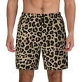 thumbnail image 3 of Uemuo Leopard Print-1 Pattern Mens Swim Trunks Quick Dry Board Shorts with Mesh Lining, Stretch Beach Shorts Quick Dry No-Chafing Board Shorts-Medium, 3 of 9