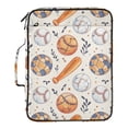 thumbnail image 2 of Haosy Accordion File Organizer Zipper Binder 500 Sheet 6-Tab Expanding File Folder Multi-Pocket 1.2 Inch 3 Ring Baseball Bats Soccer Basketball, 2 of 7